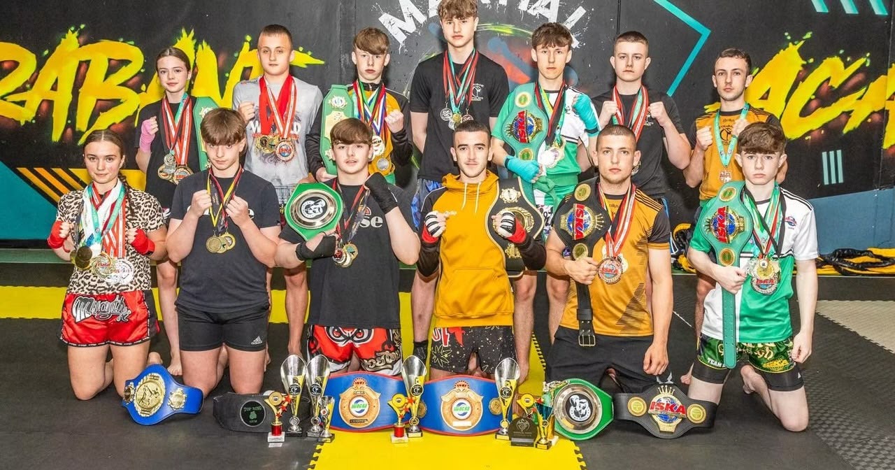 Coaches and members training at Strabane Martial Arts Academy